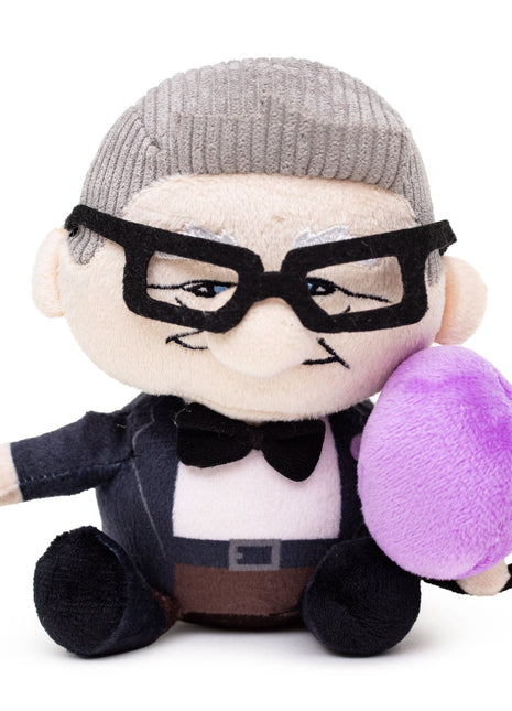 Dog Toy Squeaker Plush - Up Carl with Balloon Sitting Pose