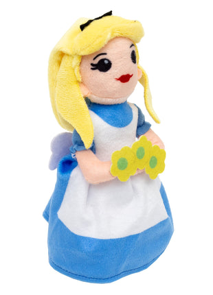 Dog Toy Squeaker Plush - Alice in Wonderland with Flowers Full Body Pose