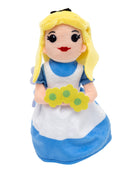 Dog Toy Squeaker Plush - Alice in Wonderland with Flowers Full Body Pose