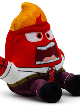 Dog Toy Squeaker Plush - Inside Out Anger Full Body Sitting Pose