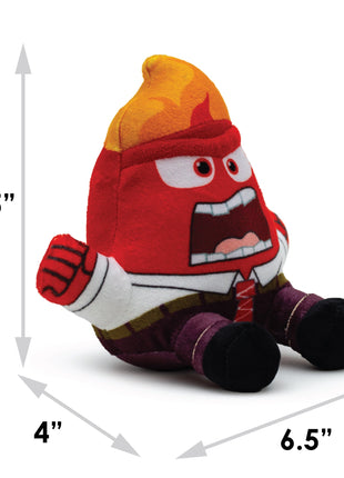 Dog Toy Squeaker Plush - Inside Out Anger Full Body Sitting Pose