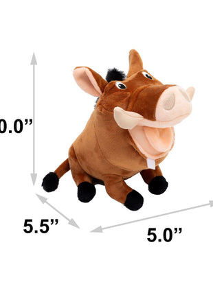 Dog Toy Squeaker Plush - Disney The Lion King Pumbaa Full Body Pose