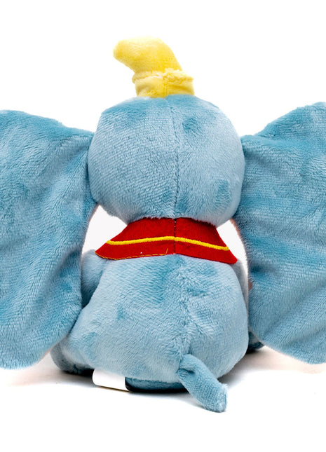 Dog Toy Squeaker Plush - Dumbo Full Body Sitting Pose Gray
