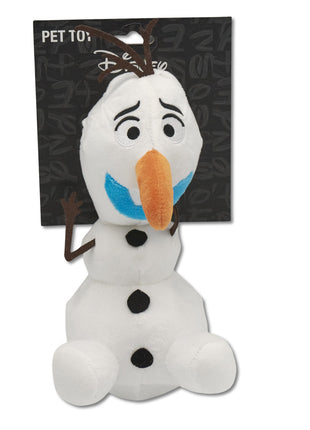 Dog Toy Squeaker Plush - Frozen Olaf Surprised Sitting Pose - Pup List