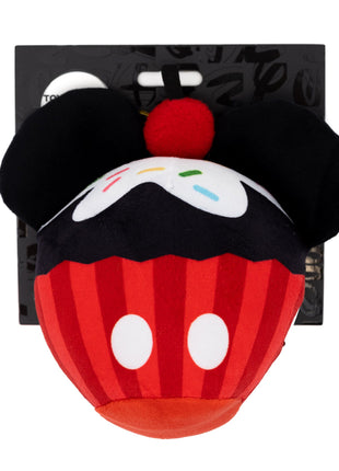 Dog Toy Squeaker Plush - Mickey Mouse Cupcake with Ears Red