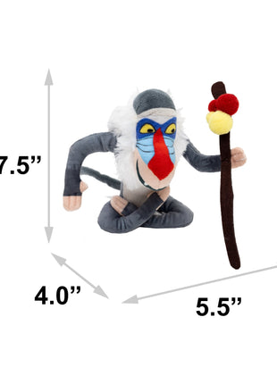 Dog Toy Squeaker Plush - Disney The Lion King Rafiki Full Body Pose