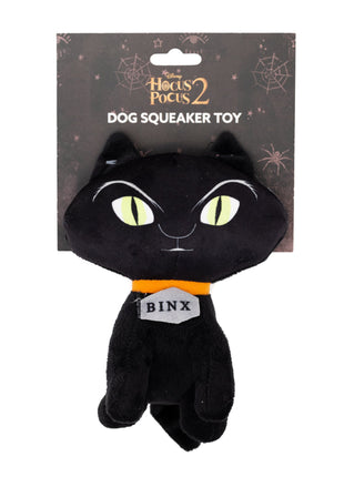 Dog Toy Squeaker Plush - Hocus Pocus Binx Cat Sitting Pose