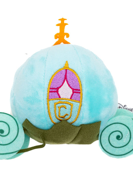 Dog Toy Squeaker Plush - Cinderella Pumpkin Carriage Light Blue