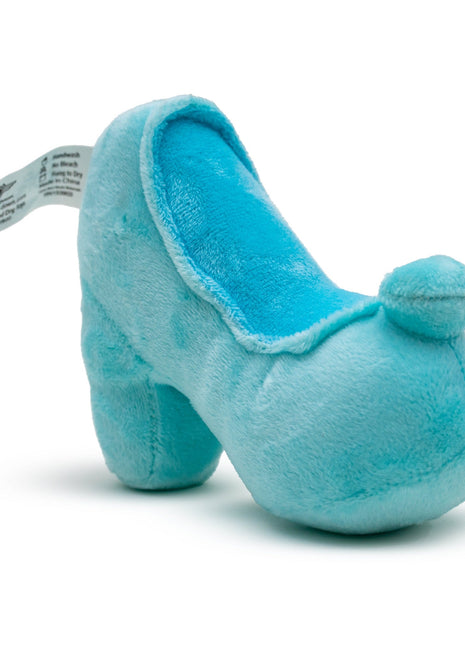 Dog Toy Squeaker Plush - Cinderella Slipper Replica Light Blue
