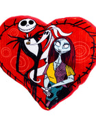 Dog Toy Squeaker Plush - The Nightmare Before Christmas Jack and Sally Heart Pose