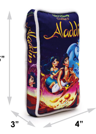 Dog Toy Squeaker Plush - Disney Aladdin VHS Tape Replica