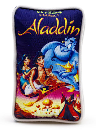Dog Toy Squeaker Plush - Disney Aladdin VHS Tape Replica
