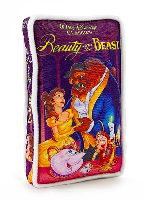 Dog Toy Squeaker Plush - Disney Beauty and the Beast VHS Tape Replica