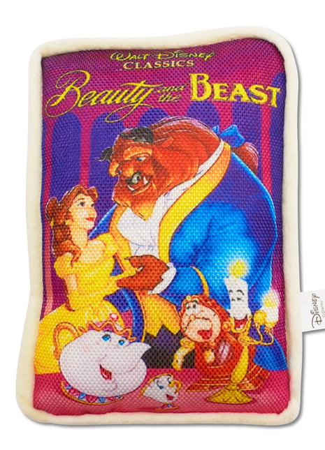 Dog Toy Squeaker Plush - Disney Beauty and the Beast VHS Tape Replica - Pup List