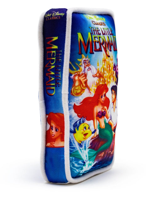 Dog Toy Squeaker Plush - Disney The Little Mermaid VHS Tape Replica