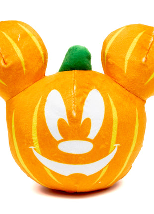 Dog Toy Squeaker Plush - Disney Halloween Mickey Mouse Pumpkin Face