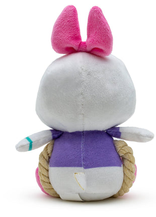 Dog Toy Squeaker Plush with Rope - Disney Daisy Duck Chibi Sitting Pose