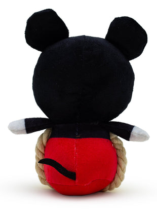 Dog Toy Squeaker Plush with Rope - Disney Mickey Mouse Chibi Sitting Pose