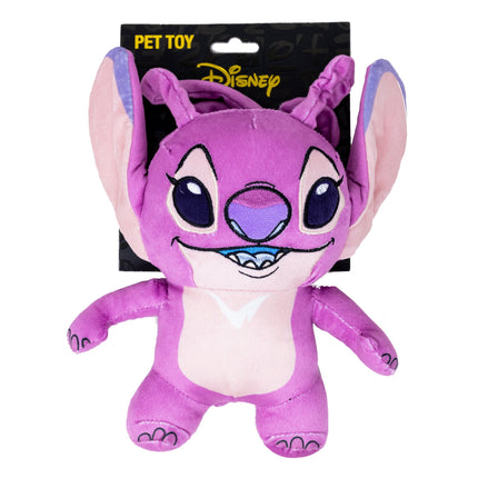 Dog Toy Squeaker Plush - Lilo and Stitch Angel Smiling Full Body Standing Pose