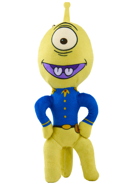 Dog Toy Squeaker Plush - Lilo and Stitch Pleakley Smiling Full Body Standing Pose