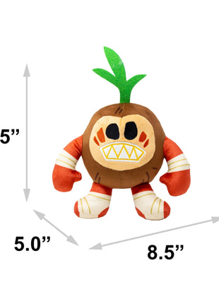 Dog Toy Squeaker Plush - Moana Kakamora Coconut Monster Full Body Pose