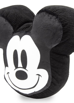 Dog Toy Squeaker Plush - Disney Mickey Mouse Smiling Face Black
