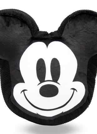 Dog Toy Squeaker Plush - Disney Mickey Mouse Smiling Face Black