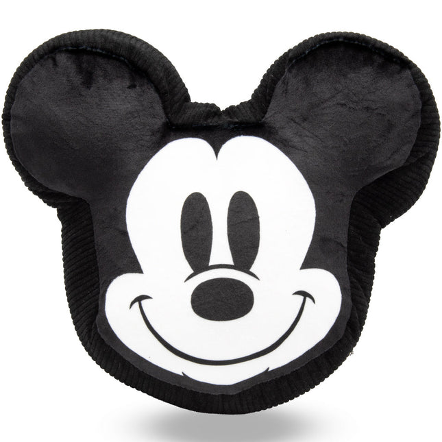 Dog Toy Squeaker Plush - Disney Mickey Mouse Smiling Face Black