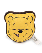 Dog Toy Squeaker Plush - Winnie the Pooh Smiling Face Yellow