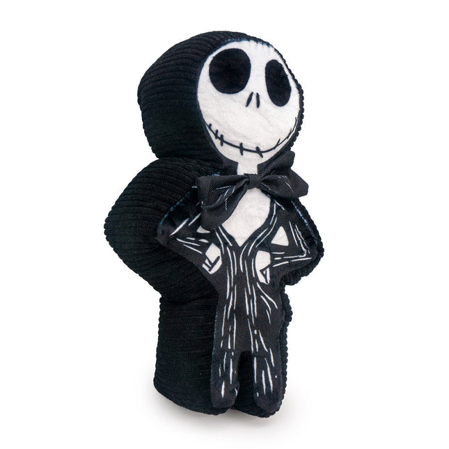 Dog Toy Squeaker Plush - A Nightmare Before Christmas Jack Skellington Standing Pose Black