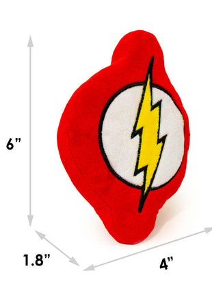 Dog Toy Squeaky Plush - Flash Icon Red White Yellow