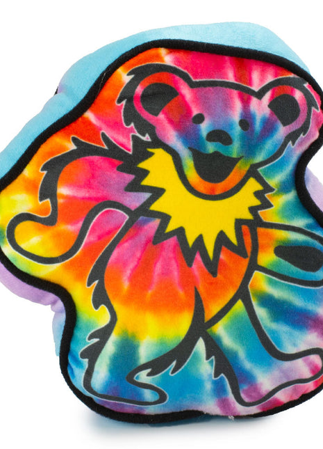 Dog Toy Squeaker Plush - Grateful Dead Dancing Bear Tie Dye Multi Color