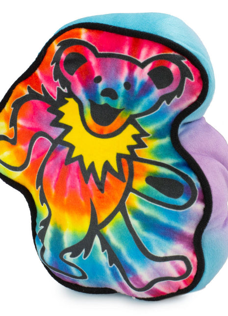 Dog Toy Squeaker Plush - Grateful Dead Dancing Bear Tie Dye Multi Color