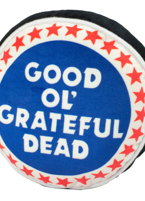 Dog Toy Squeaker Plush - Grateful Dead Steal Your Face Skull + GOOD OL GRATEFUL DEAD