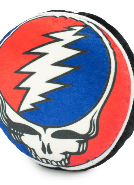 Dog Toy Squeaker Plush - Grateful Dead Steal Your Face Skull + GOOD OL GRATEFUL DEAD
