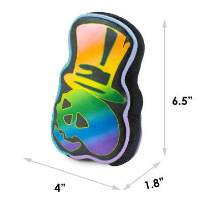 Dog Toy Squeaker Plush - Grateful Dead Skeleton Head Dancing Skeletons Black Multi Color