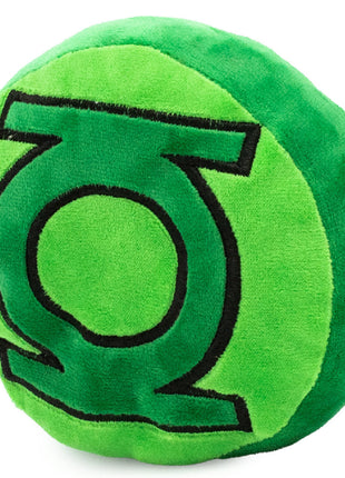 Dog Toy Squeaker Plush - Green Lantern Logo Round