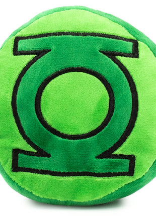 Dog Toy Squeaker Plush - Green Lantern Logo Round