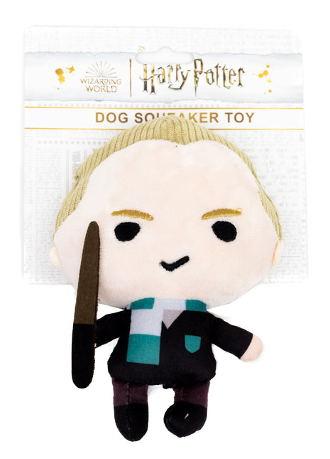 Dog Toy Squeaker Plush - Harry Potter Draco Malfoy Standing Charm Full Body Pose