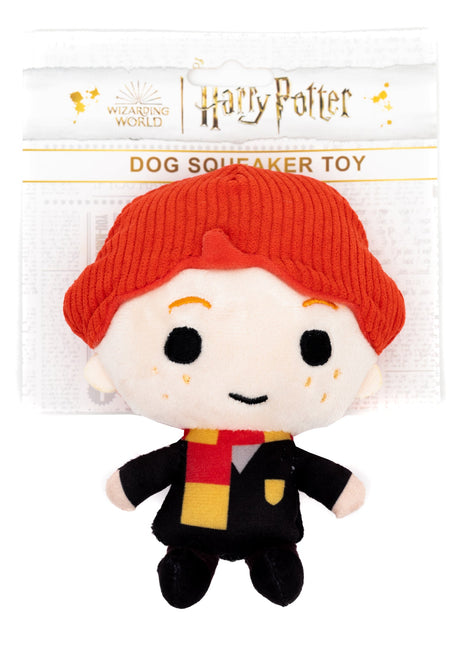 Dog Toy Squeaker Plush - Harry Potter Ron Weasley Standing Charm Full Body Pose