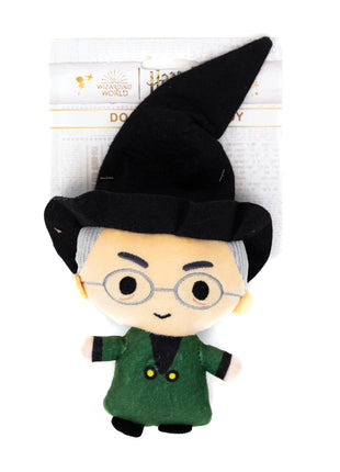 Dog Toy Squeaker Plush - Harry Potter Professor Minerva McGonagall Standing Charm Full Body Pose