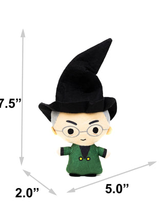 Dog Toy Squeaker Plush - Harry Potter Professor Minerva McGonagall Standing Charm Full Body Pose
