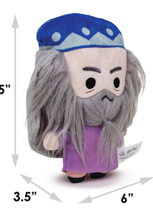 Dog Toy Squeaker Plush - Harry Potter Dumbledore Standing Charm Full Body Pose