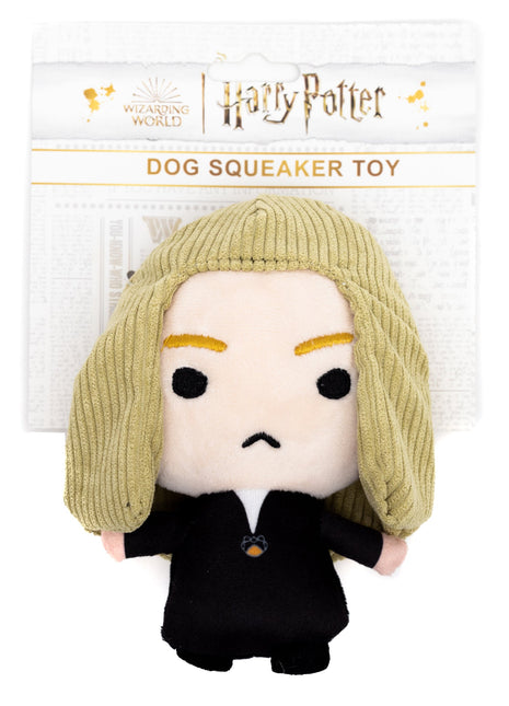 Dog Toy Squeaker Plush - Harry Potter Lucius Malfoy Standing Charm Full Body Pose