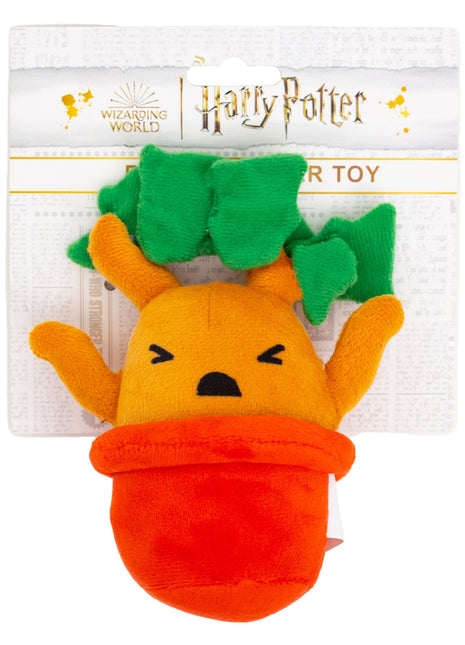 Dog Toy Squeaker Plush - Harry Potter Mandrake Root Charm