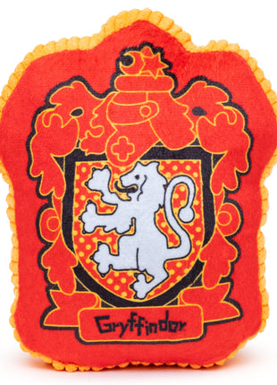 Dog Toy Squeaker Plush - Harry Potter Gryffindor Lion Charm Crest Red