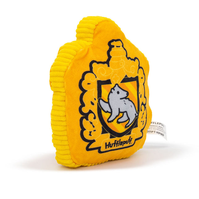Dog Toy Squeaker Plush - Harry Potter Hufflepuff Badger Charm Crest Yellows