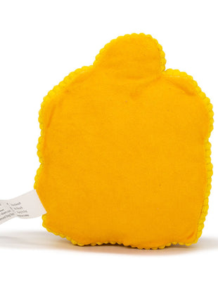 Dog Toy Squeaker Plush - Harry Potter Hufflepuff Badger Charm Crest Yellows