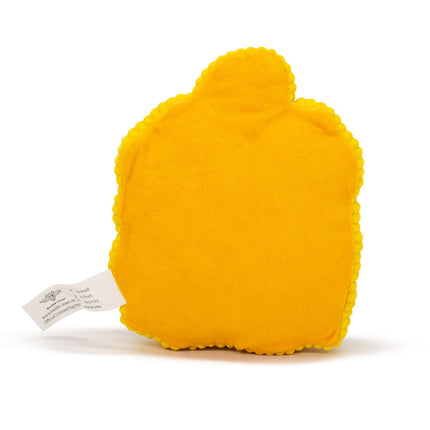 Dog Toy Squeaker Plush - Harry Potter Hufflepuff Badger Charm Crest Yellows