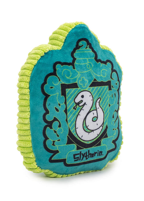 Dog Toy Squeaker Plush - Harry Potter Slytherin Snake Charm Crest Blues